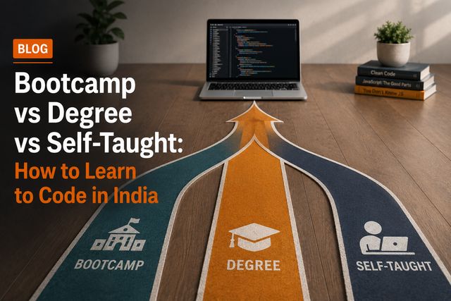 Bootcamp vs Degree vs Self-Taught: How to Learn to Code in India