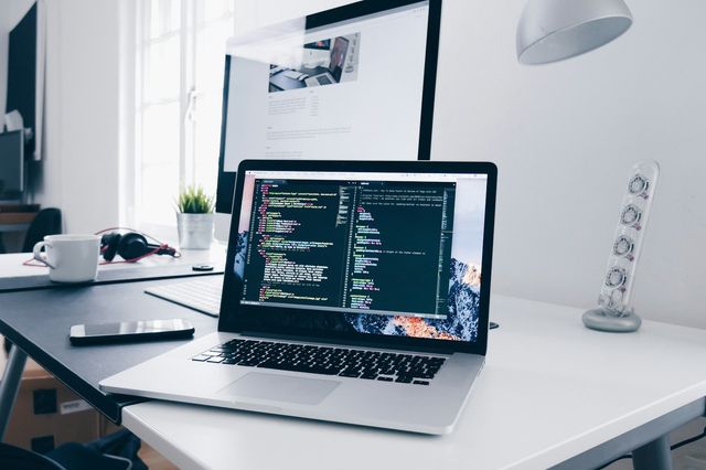 A senior software team at work