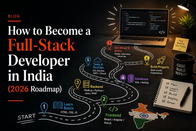 How to Become a Full-Stack Developer in India (2026 Roadmap)